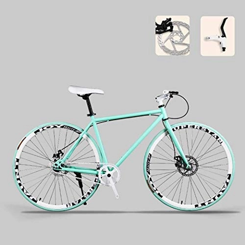 Road Bike : Double Disc Brake Road Bicycle, 26 Inch Bikes, High Carbon Steel Frame, Road Bicycle Racing, Men's And Women Adult