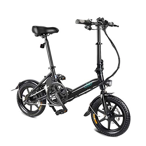 Road Bike : Doublele 1 Pcs Electric Folding Bike Foldable Bicycle Double Disc Brake Portable for Cycling