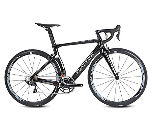 Road Bike : DUABOBAO Road Bike, 700C, Suitable For Men And Women, Young Children, Wind-Breaking Road Racing, Carbon Fiber / Race Level, Mountain Bike, C, 52CM