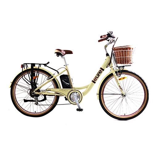 Road Bike : Elife Legacy 6sp 36v Heritage Electric Bike with 26inch Wheel