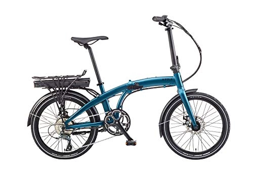 Road Bike : EZEGO Folding Electric Bike, electric bike, Blue, 250W, 36V rear motor, 11.6Ah battery