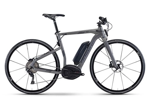 Road Bike : HAIBIKE E-Bike Xduro Urban 4.028'Carbon Frames Bosch Performance Cruise Motor 11g XT, Titan / Anthrazit matt