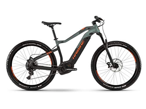 Road Bike : HAIBIKE Sduro HardSeven 8.0 27.5 Inch Pedelec E-Bike MTB Black / Green / Orange 2019: Size: L