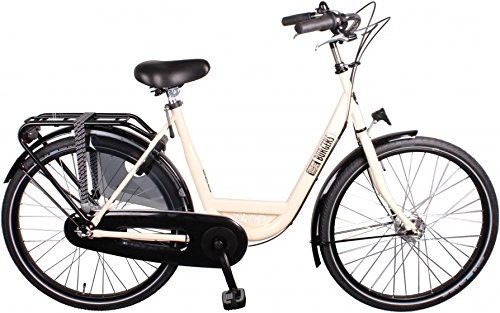 Road Bike : ID Personal 26 Inch 50 cm Woman 3SP Roller brakes Cream