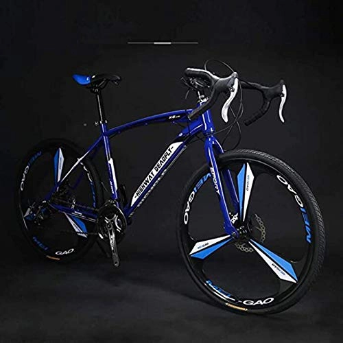 Road Bike : Men's And Women Adult-Only, 26-Inch Road Bicycle, 27-Speed Bikes, Double Disc Brake, High Carbon Steel Frame, Road Bicycle Racing