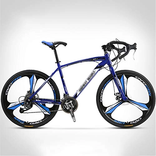 Road Bike : N\A ZGGYA Adult Hybrid Bike, Mens Bike 27-speed Bicycle, Double Disc Brake, High Carbon Steel Frame, 26 Inch Road Bike Bycicles Hybrid