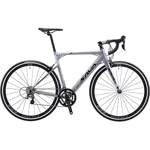 Road Bike : peipei 22 speed road bike road bike racing road bike aluminum frame + carbon fork road bike road bike-Light Grey_48