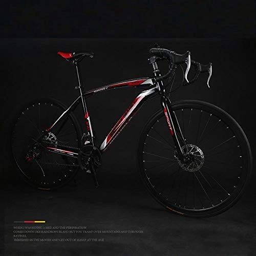 Road Bike : PengYuCheng Variable speed dead fly bicycle bends solid tires live flying bicycle disc brakes road racing men and women learn to generate annual bicycle q2