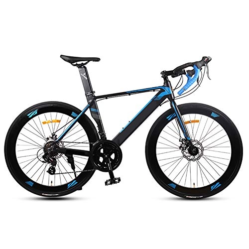 Road Bike : Road Bike 700c Road Bike with Shimano A070 14 Speed Shifter Group Road Bikes 26 Inch Road Bike for Men and Women, blue, 48 cm