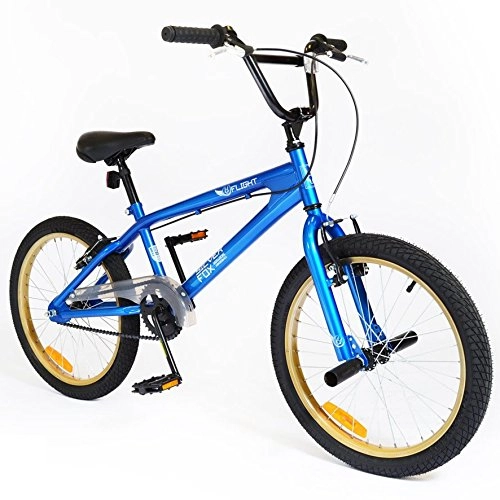 Road Bike : Silverfox Flight 20" Unisex BMX Bike - Blue / Black / Tanned - NEW 2015 RANGE