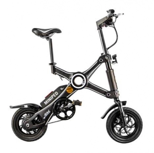 Road Bike : Smart'R Compact Folding Electric Bicycle 25km / h Black