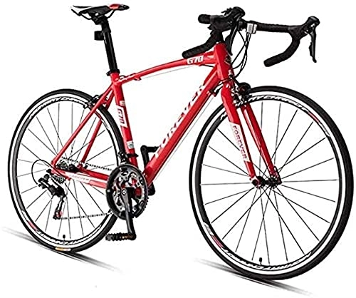 Road Bike : WENHAO 16-speed road bike, lightweight aluminum men road bike, 700 * 25C wheel, high strength, speed and stability when riding, off-road or off-road highway travel adapted (Color:Grey, Size:Standard)