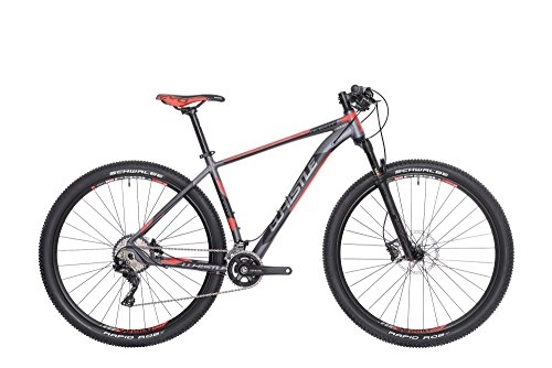 Road Bike : WHISTLE Mountain Bike Hardtail Toploader 29"Front Alikut 1721, 22Speed, AnthraciteMatte Red, Size L 21" (185cm200cm)