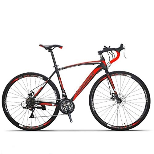 Road Bike : XIAOSHAN 2020 new carbon steel road bike 700C road bike male and female students road racing adult 21 / 27 speed bike 1