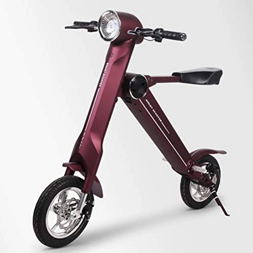 Road Bike : Xiuxiu 12-inch Wheels Lightweight and Aluminum Electric Folding Bike, 240W Hub Motor, Bluetooth Speakers & LCD Screen