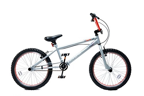 Road Bike : XN 2 Kids 20" Wheel 25 / 9T Gearing Freestyle BMX Bike Cycle Stunt Pegs Silver