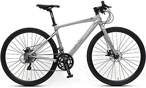 Road Bike : YLJYJ Adult Road Bike, 16 Speed Student Racing Bicycle, Lightweight Aluminium Road Bike with Hydraulic Disc Brake