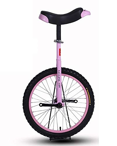Unicycles : 16 / 18 / 20 Inch Children's Adult Unicycle Anti-Skid Butyl Mountain Tire Single Wheel Balance Bike Suitable for Beginners Outdoors Exercise Bike Road Racing, Yellow, 18 inches