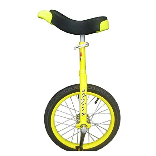 Unicycles : 24 / 20 / 16 Inch Wheel Unicycle for Kids / Adult, Yellow Balance Cycling Bikes Bicycle With Skidproof Tire, Who Are Over 110cm Tall (Color : WHITE, Size : 24IN WHEEL)
