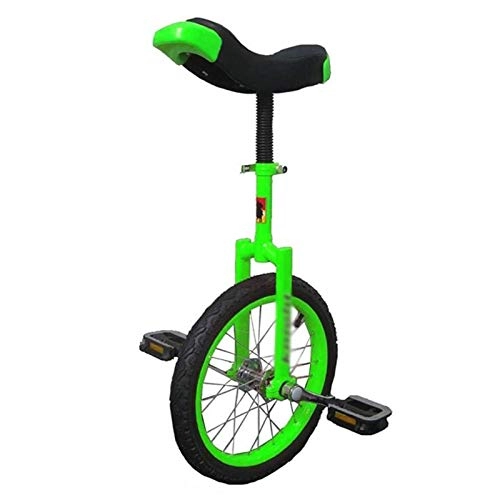 Unicycles : Adult's / Big Boy's Bikes Unicycle, 20 Inch Balance Cycling Unicycle with Ergonomical Design Saddle for Outdoor Sports, 150Kg Load (Color : Green, Size : 20inch wheel)
