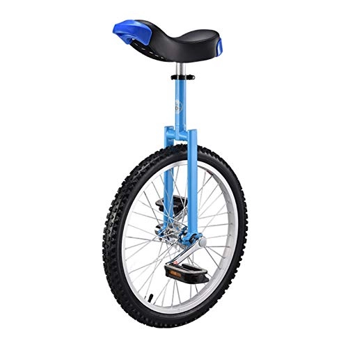 Unicycles : AHAI YU 20" Wheel Unisex Unicycle Self Balancing Exercise Cycling, Skid Proof Tire Bike, User Height 160-175 cm(63" - 69") (Color : BLUE)