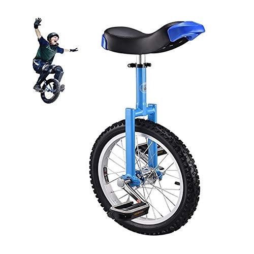 Unicycles : AHAI YU Blue 18 / 16inch wheel Unicycles for kids / boys / girls(13 / 14 / 16 / 18 years old), 24inch adult / trainer / male Balance Cycling bike, outdoor Fitness Exercise (Color : BLUE, Size : 20INCH WHEEL)