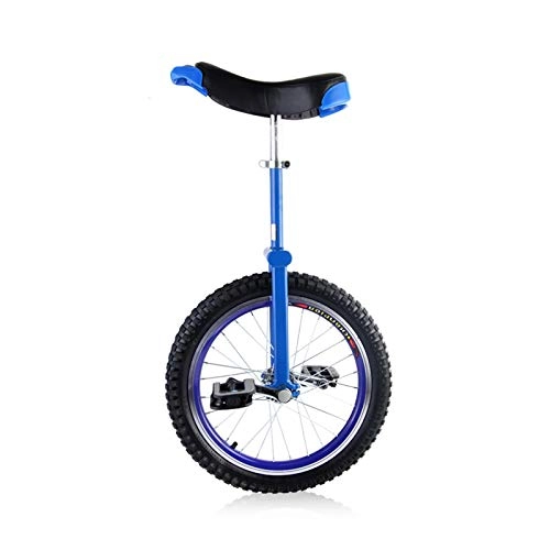 Unicycles : AHAI YU Blue Unicycle for Kids / Adults Boy, 16" / 18" / 20" / 24" Leakproof Butyl Tire Wheel, for Cycling Outdoor Sports Fitness Exercise Health (Size : 20"(50CM))