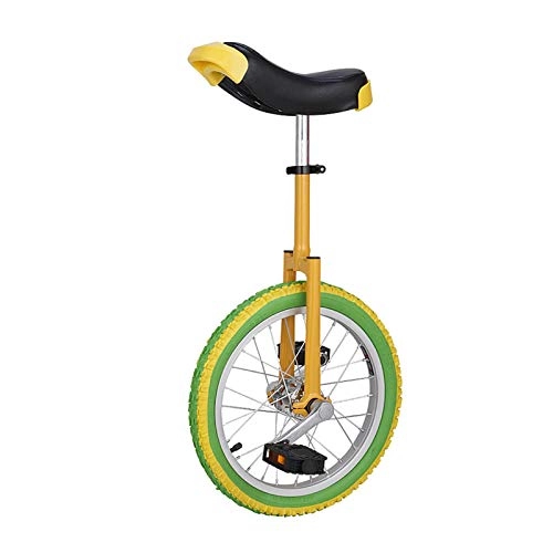 Unicycles : AHAI YU Freestyle Unicycle Wheel, Leakproof Butyl Wheel Tire, Non-slip Pedals, for Juggling / Entertaining Outdoor Sports (Size : 16")