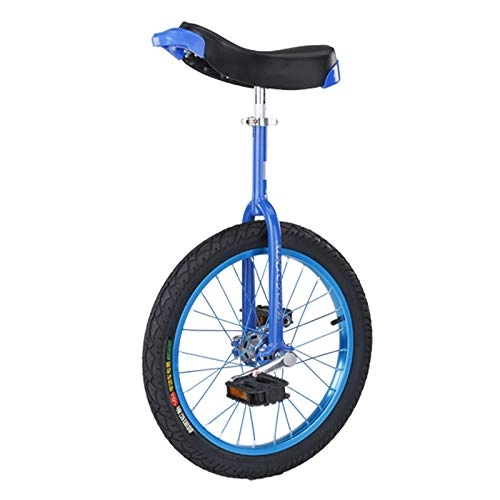 Unicycles : Beginners / Professionals Unicycle 16" / 18" / 20" / 24" Wheel, Children Adults (Boys / Girls) Cycling, Outdoor Sports Fitness (Color : BLUE, Size : 20IN WHEEL)