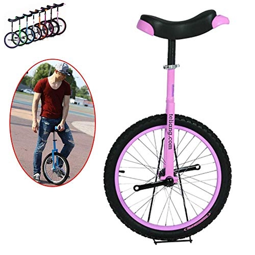 Unicycles : DFKDGL 16 / 18 / 20 Inch Wheel Unicycle Anti-skid Acrobatics Bike Outdoor Sports Fitness Exercise Pedal Bike, Speed Rounded Plastic Pedals Contoured Ergonomic Saddle Unicycle