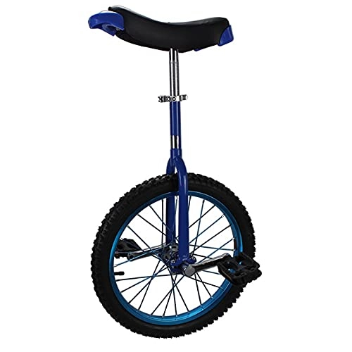 Unicycles : FMOPQ 16 / 18inch Wheel Unicycles for Kids 20 / 24inch Adults Female / Male Teen Balance Cycling Bike Fitness Safe Comfortable (Color : Blue Size : 24")