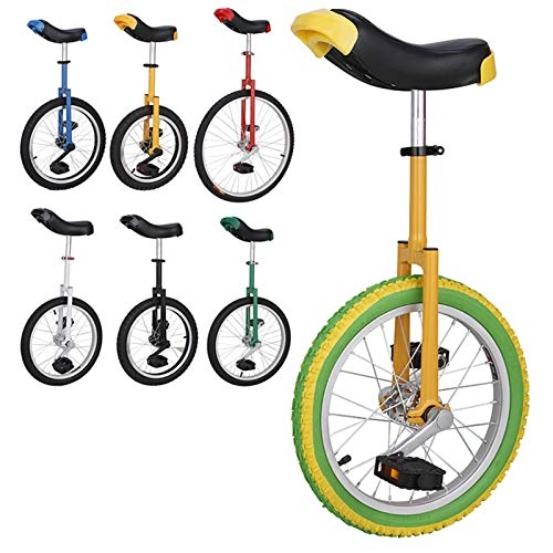 Unicycles : FMOPQ Adult Bikes Unicycle 16" / 18" / 20" Balance Cycling Unicycle with Ergonomical Design Saddle for Travelling Acrobatics 150Kg Load (Size : 16INCH)