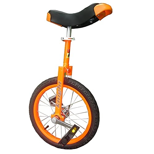 Unicycles : FMOPQ Kids / Beginners 20inch Wheel Unicycle Child Age 9 / 10 / 12 / 14 / 15 Years Old School Balance Cycling with Alloy Rim Skidproof Tire for Sports Exercise Safe Comfortable (Color : Orange)