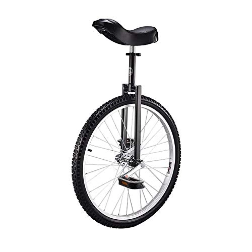 Unicycles : FMOPQ Unicycle Adjustable Bike Skidproof Tire Cycle Balance Use for Beginner Kids Adult Exercise Fun Fitness (Color : Black)