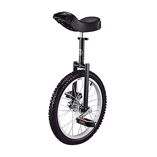 Unicycles : GAXQFEI Big Kid Unicycle Bike, 18 in(46Cm Skid Proof Wheel, Outdoor Sports Exercise Balance Cycling Bikes, for Height: 4.6Ft-5.4Ft(140-165Cm, Black