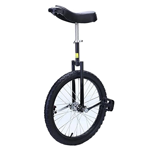 Unicycles : HWF 24 20 inch Single Wheel Unicycle for Adult / Men / Women / Big Kids, 14 16 18 inch Wheel Unicycle for Kids Boys Girls, One Wheel Bike, Beginner Uni-Cycle (Color : Black, Size : 14")