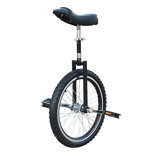 Unicycles : JLXJ Boy Girls Unisex Unicycle Bike Kids Adult Beginner, 16" / 18" / 20" / 24" Wheel One Wheel Bike, Adjustable Height, Load 150kg / 330Lbs (Color : Black, Size : 40cm(16inch))