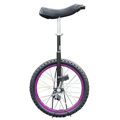 Unicycles : Lhh 14inch Mini Unicycles for Boys / Girls / Beginners, Small Wheel Outdoor Sports Uni-Cycle for Child Age 5-9 Years & Kids' Height 1.1-1.3m (Color : Purple)
