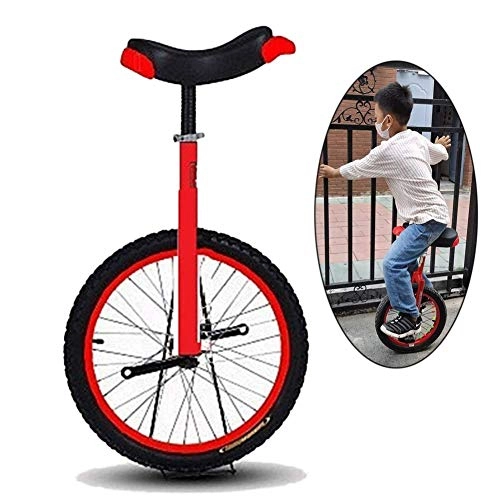 Unicycles : seveni 16" / 18" Wheel Unicycle for Kids / Boys / Girls, Large 20" Freestyle Cycle Unicycle for Adults / Big Kids / Mom / Dad, Best Birthday Gift, Red (Color, Red, Size, 18 Inch Wheel), Red, 20 Inch Wheel
