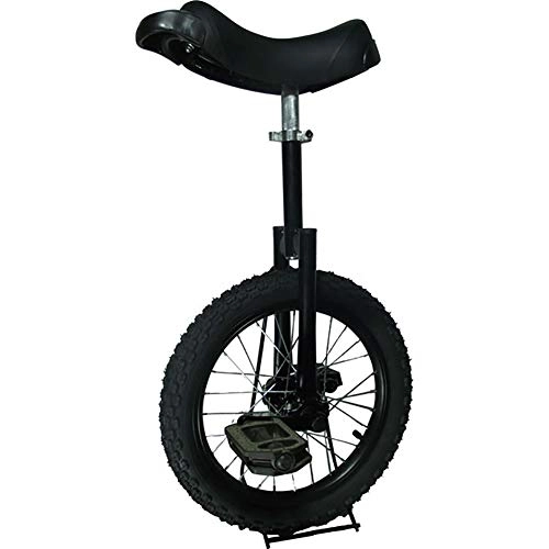 Unicycles : SSZY Unicycle 18inch Gift to Child / Teenagers / Beginner Unicycles, Heavy Duty Bicycles with Alloy Rim& Skidproof Pedal, Fashion Balance Cycling (Color : Black)