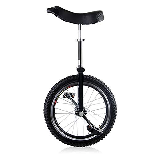 Unicycles : SSZY Unicycle 20inch Leakproof Butyl Tire Unicycle, Kids / Child / Trainer(12 / 13 / 14 / 15 / 16 Years Old) Balance Cycling, Outdoor Extra Thick Wheel Bicycles (Color : Black)