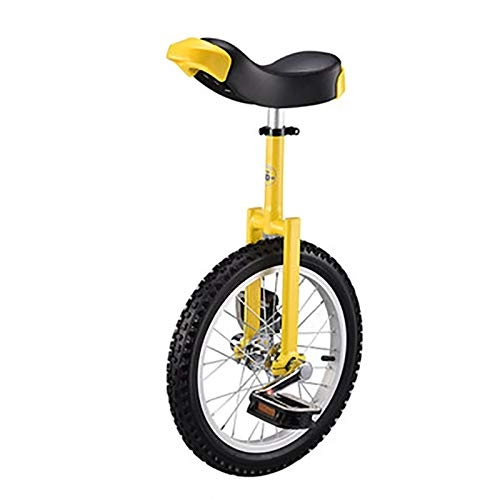 Unicycles : SSZY Unicycles 18inch Unicycles for Child / Boys / Girls / Beginner, Heavy Duty Bicycles with Skidproof Mountain Tire, for Fun Exercise, Over 200 Lbs (Color : Yellow)