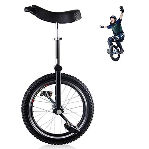 Unicycles : TTRY&ZHANG Black (kid 12 Year Olds) Balance Unicycle(20 / 24''), Adults Trainer Professionals Bicycles, Extra Thick Alloy Rim, Outdoor Fitness (Size : 20INCH)