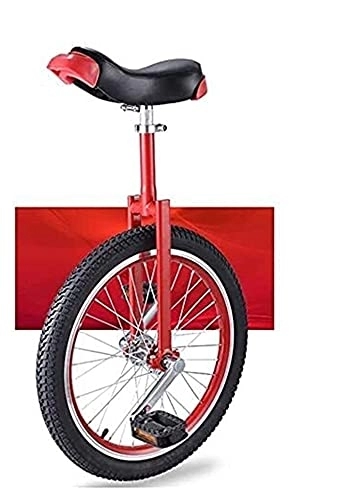 Unicycles : Unicycles for Adults Kids, 16 / 18 / 20 Inch Wheel Fork Manganese Steel Bracket, Standard Comfort Saddle, Anti-Skid Outdoor Sports Beginner Teens Fitness Pedal Bike