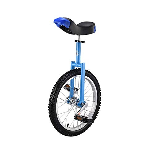 Unicycles : WALLPU Unicycles, Single-wheel Balance Bikes for Children and Adults 16 Inches, 18 Inches, 20 Inches, 24 Inches, 18inch-Blue