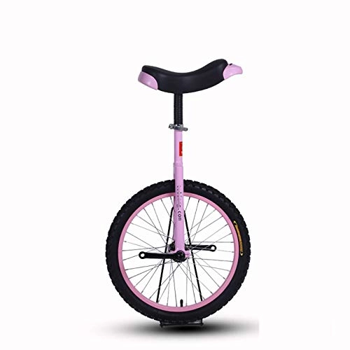 Unicycles : Wheel Unicycle, 16 18 20 Inch Adults Kids Fitness Bike Lightweight Adjustable Seat Wheel Unicycle Free Standing Mute Bearing With Pedals-G-16inch