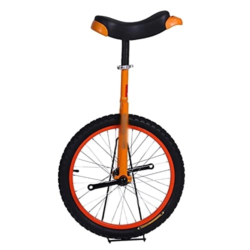 Unicycles : Wheel Unicycles For Adults Kids Men Teens Boy Rider 18 Inch Unicycle Leak Proof Butyl Tire Wheel Cycling Exercise, Orange (Color : Orange, Size : 18Inch) Durable