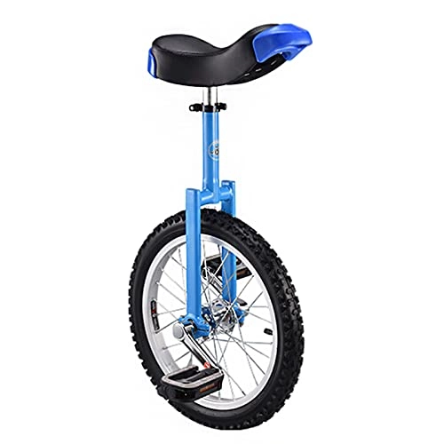 Unicycles : YFDIX Kid's / Adult's Trainer Unicycle, Height-Adjustable Road Bike Cleats with Parking Stand Skidproof Tire Balance Cycling for Outdoor Sports, 16in