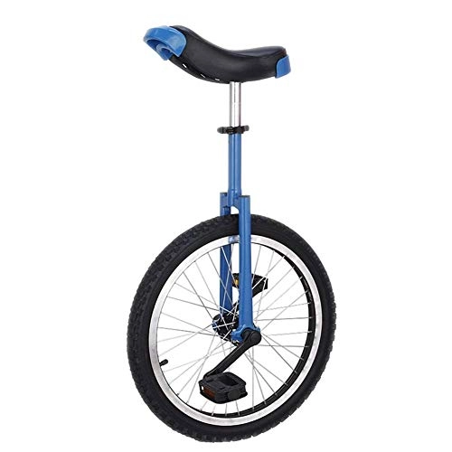Unicycles : YUHT Blue 18 Inch Wheel Unicycle for Children Boys, Leakproof Butyl Tire Wheel Cycling Outdoor Sports Fitness Exercise, Load-bearing 200 Lbs Unicycle