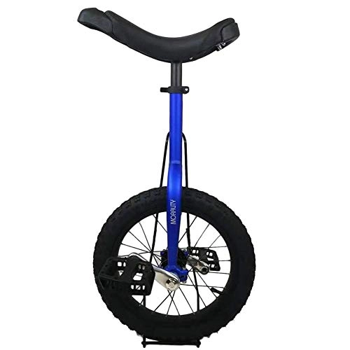 Unicycles : ywewsq 16 Inch Unicycle with Aluminum Alloy Frame, Unicycle for Kids / Boys / Girls Beginner, Starter Learner First Unicycle, Best Birthday Gift (Color : Blue, Size : 16 Inch Wheel)